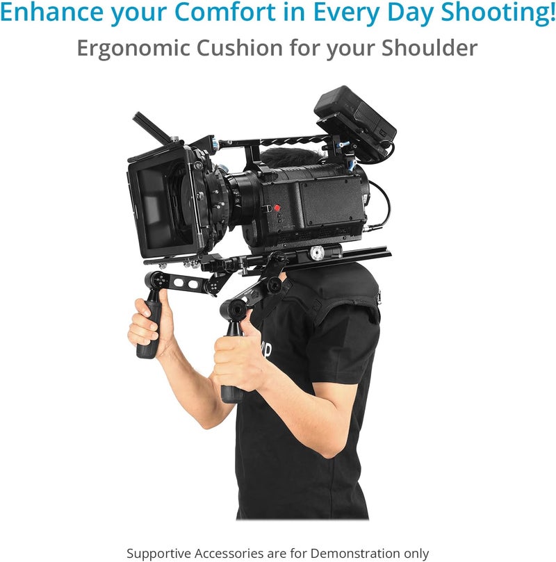 PROAIM Comfy Camera Shoulder Cushion Pad (Large Size) for Photographer, Video Maker & Filming Crew. Ergonomic Cushion Padding for Enhanced Comfort, Adjustable Straps with Quick Closer. - Image 2